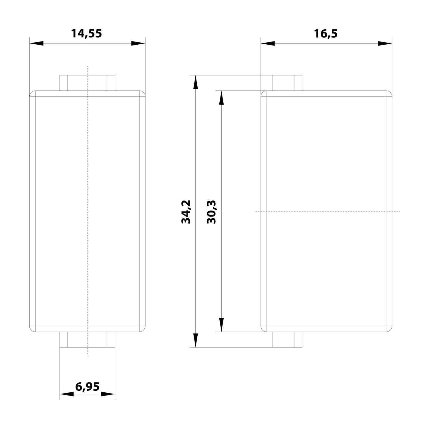HARTING Han Blindmodul Stift- / Buchseneinsatz Steckzyklen >=500 Temperaturbereich -40°C bis 125°C - 1 Stück