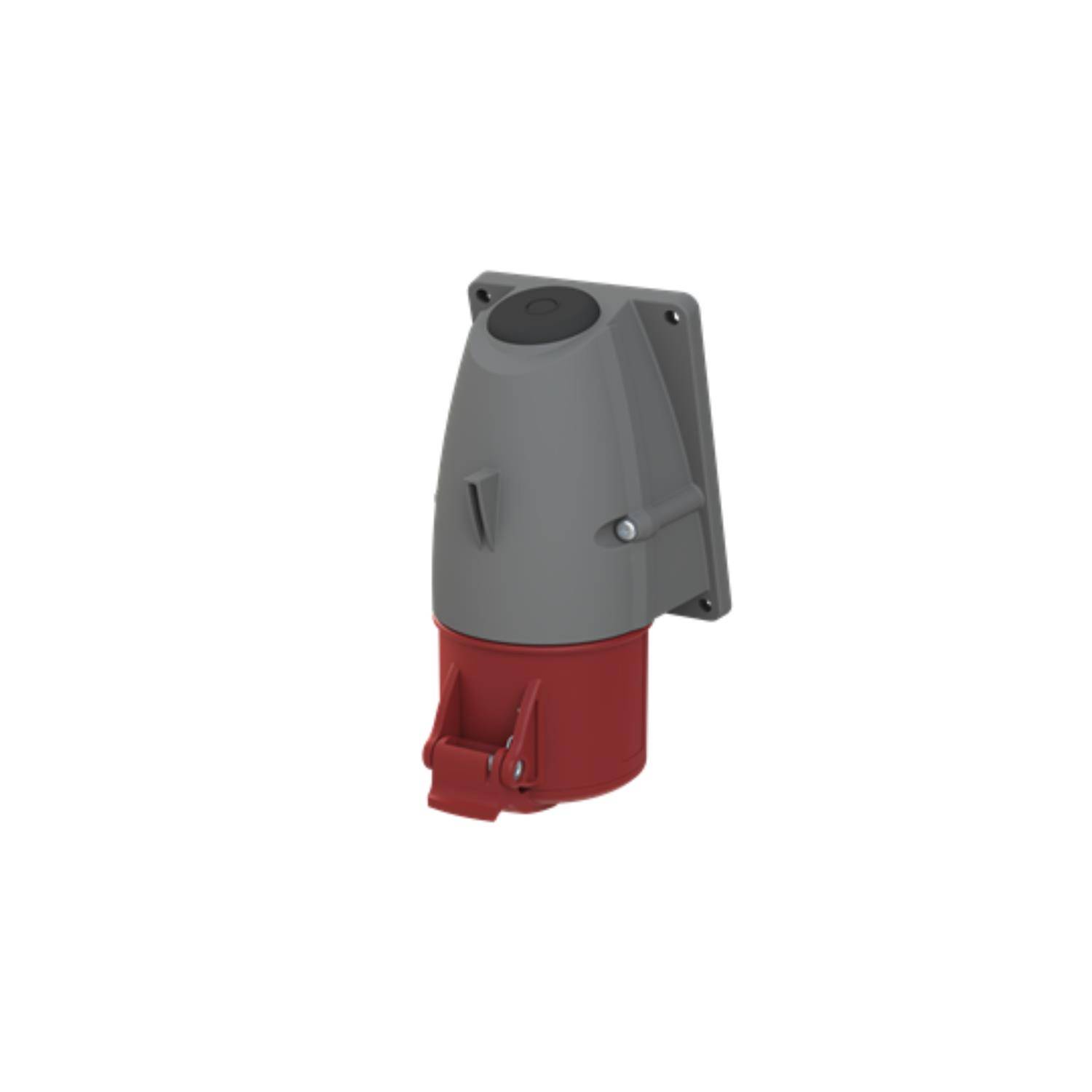 Amphenol 32 Ampere CEE Wandsteckdose 5-polig (3P+N+PE) Buchse, Kodierung 6h rot 200/346V bis 240/415V Frequenz 50 und
