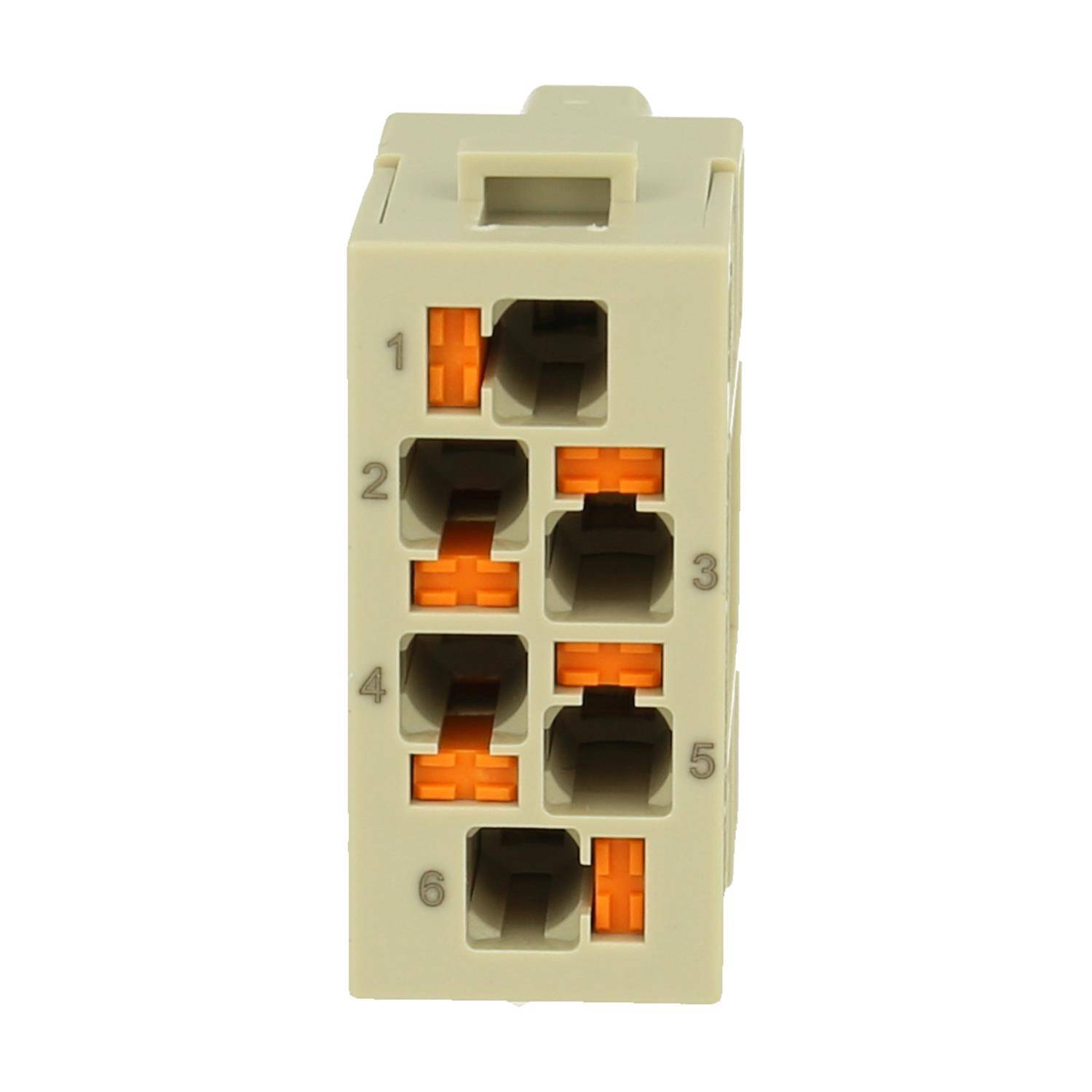 Han E Modul Buchseneinsatz (F) Push-In-Anschluss, 6-polig 500V, 16A - 1 Stück