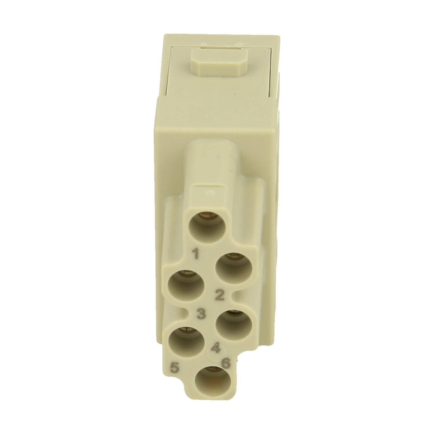 Han E Modul Buchseneinsatz (F) Push-In-Anschluss, 6-polig 500V, 16A - 1 Stück