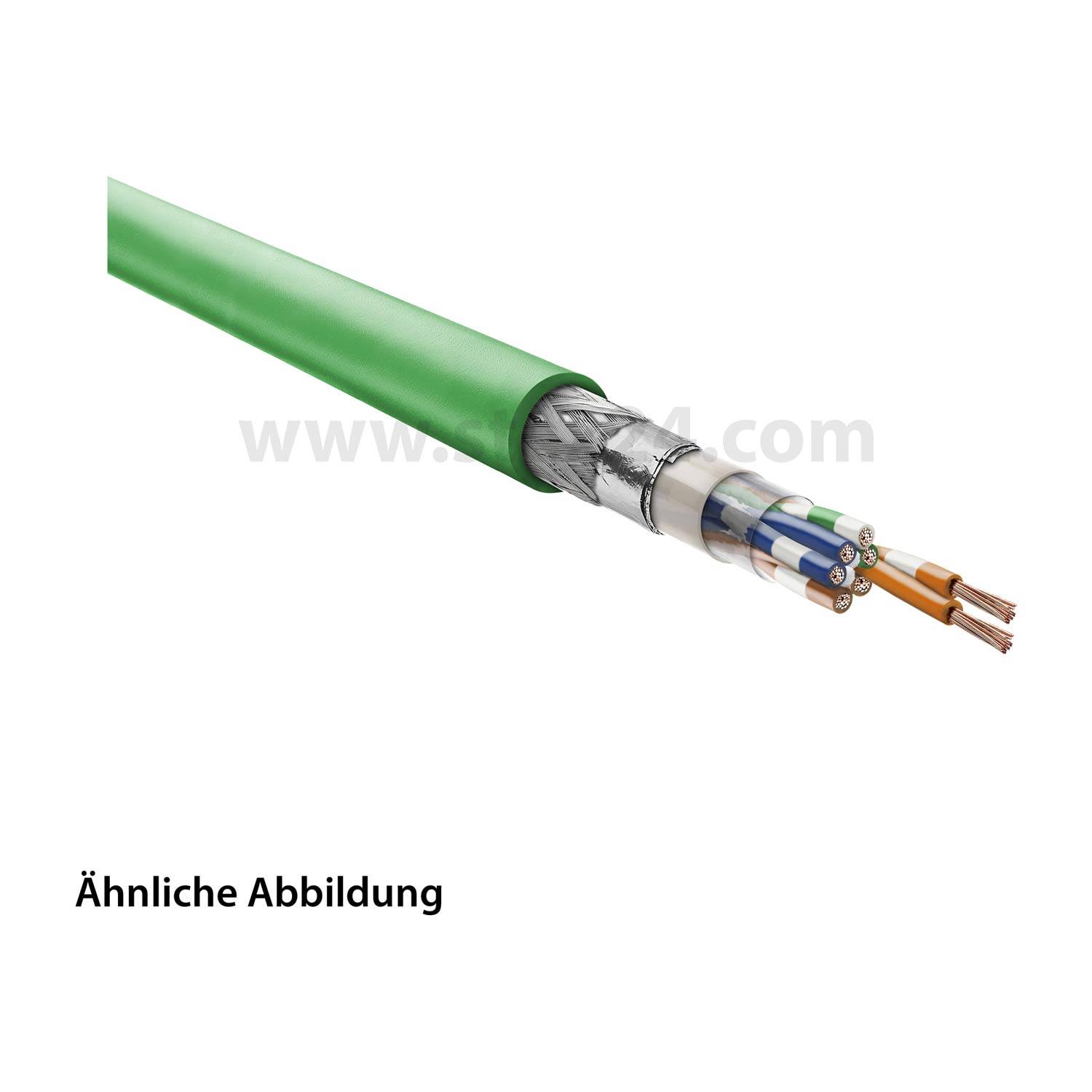 HELU KABEL Ethernetleitung Cat. 5e Schleppkettenleitung 8-adrig, 4x2xAWG26/19 Außendurchmesser 6,3mm - 1 Meter