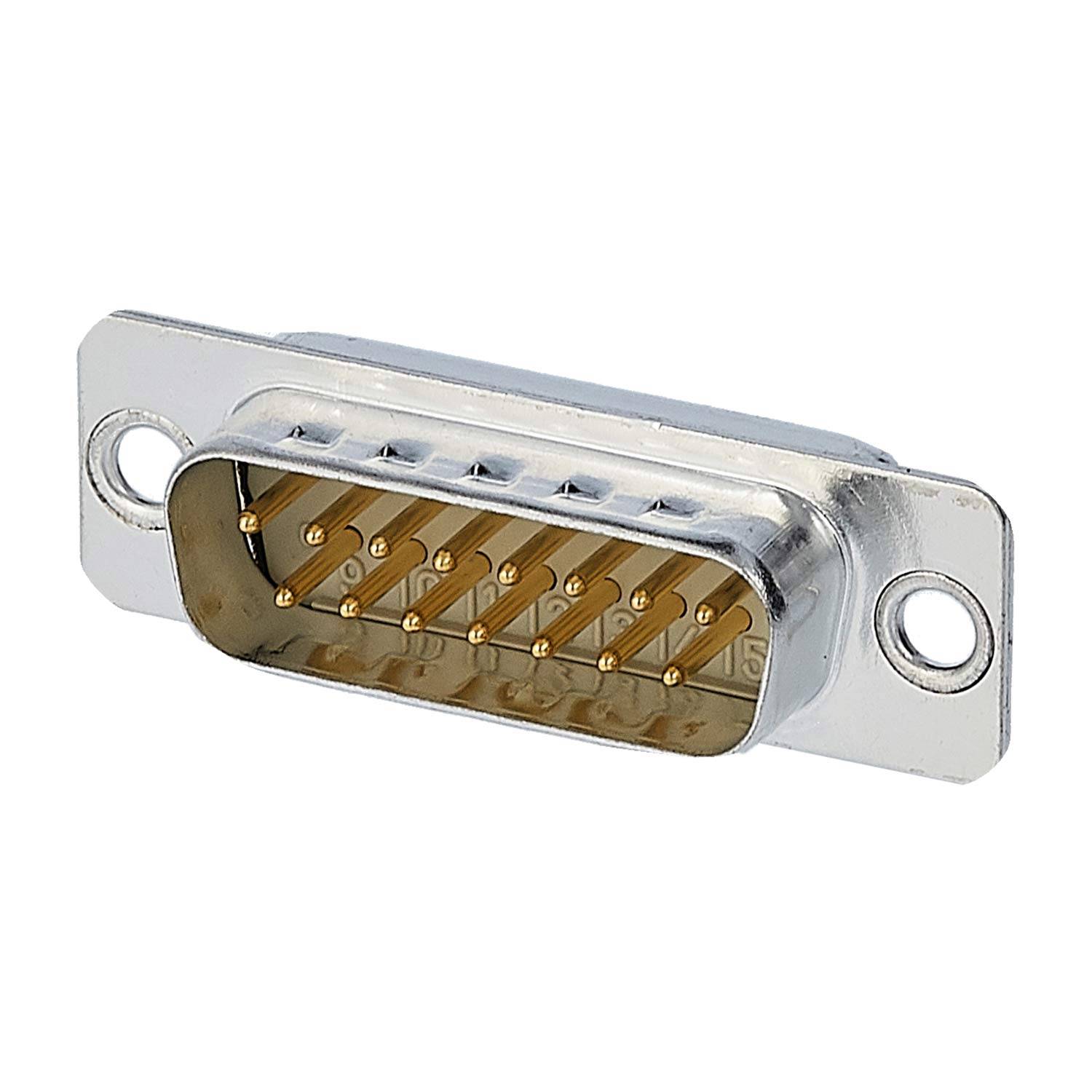 HARTING D-Sub Stifteinsatz (M) passend für D-Sub Gehäuse Baugröße 15 15-polig Handlötanschluss - 1 Stück
