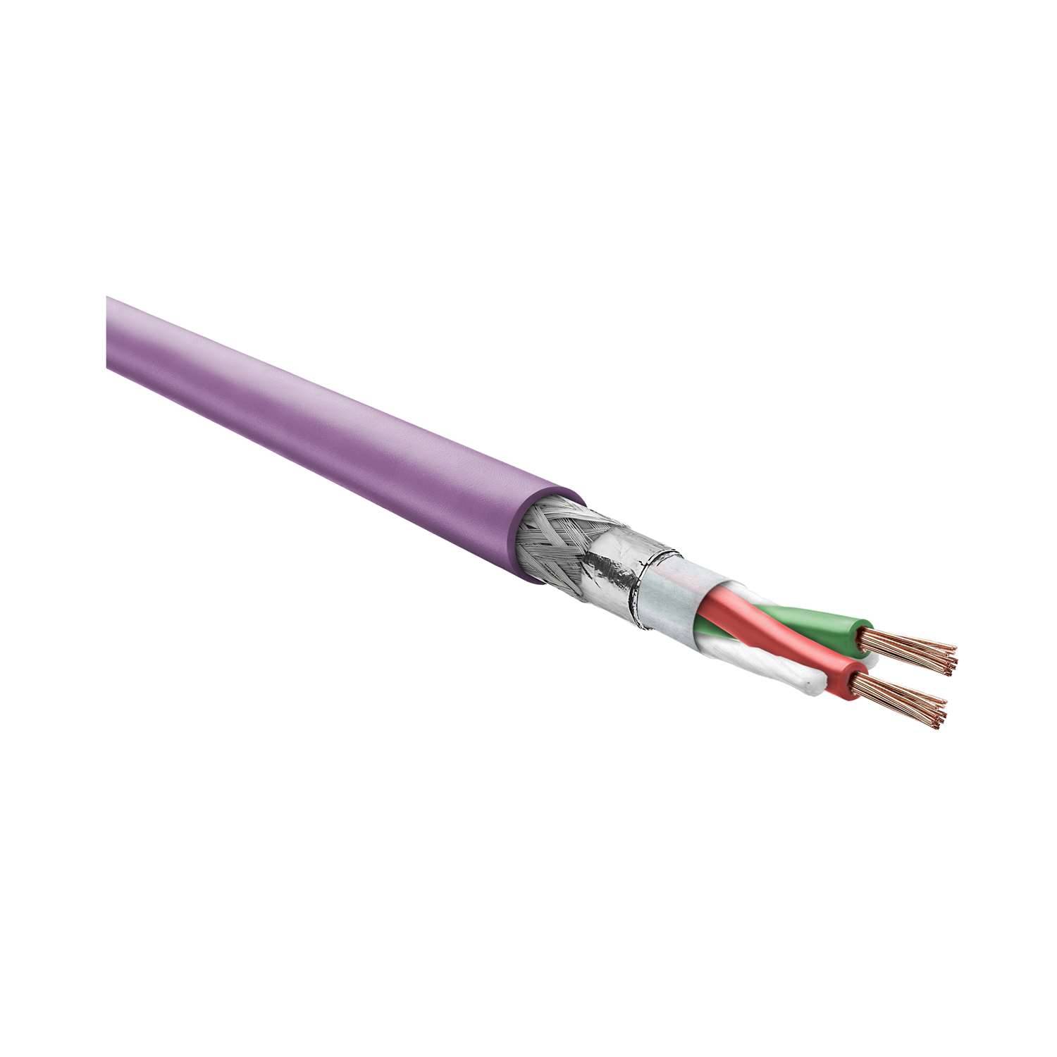 HELU KABEL Profibusleitung Schleppkettenleitung 2-adrig, 1x2x0,64mm² Außendurchmesser 8,0mm, Aderdurchmesser 2,55mm - 1
