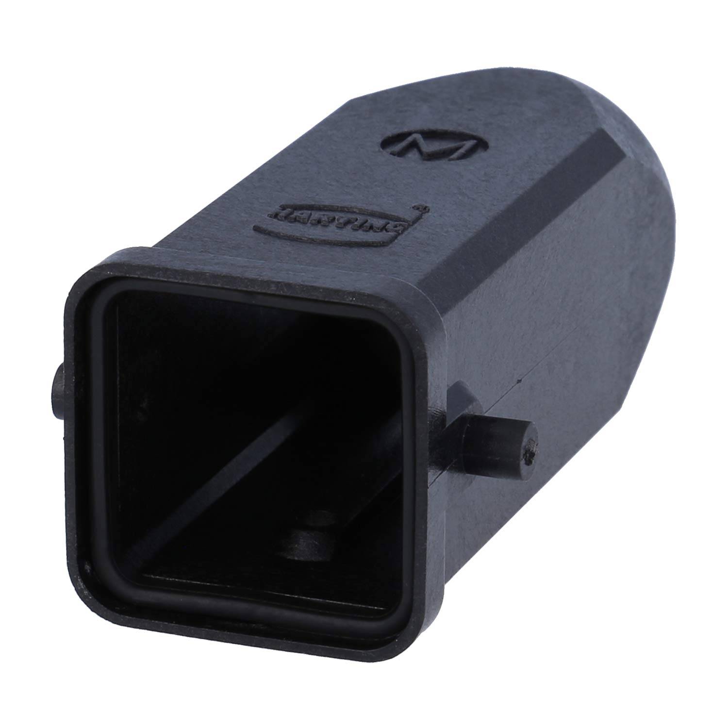 HARTING Han 3A Tüllengehäuse mit eingeklebter Dichtung, 1xM20 gerader Kabelabgang, für 1 Bügel (am Unterteil)