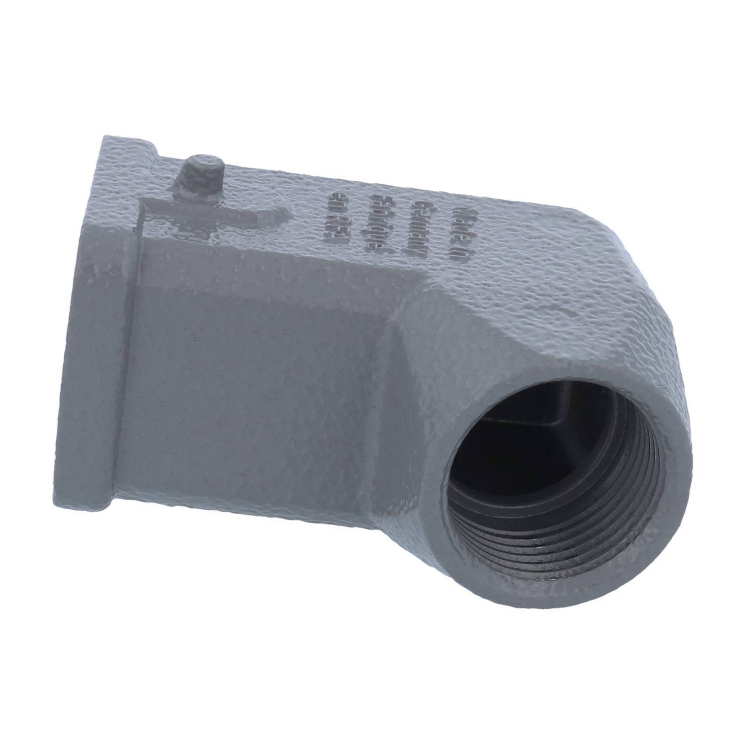 HARTING Han 3A Tüllengehäuse mit eingeklebter Dichtung, 1xM20 seitlicher Kabelabgang, für 1 Bügel (am Unterteil)