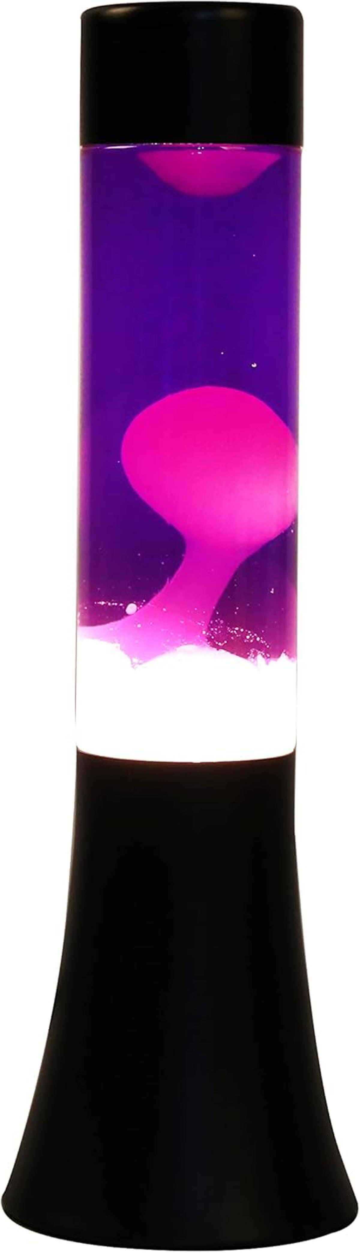 I-TOTAL® Lavalampe Magie Einzigartiges für Ihr Zuhause Lila Weiß Flared