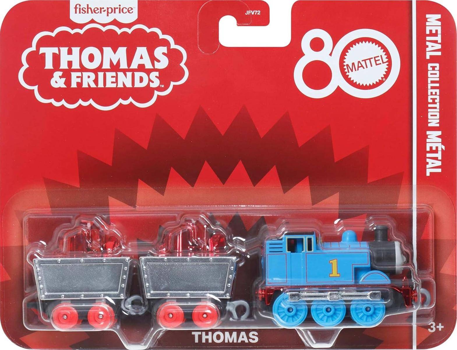 Thomas&Friends Spielzeug Fisher-Price kleiner Zug Die-Cast Mattel 80th Engine 3+