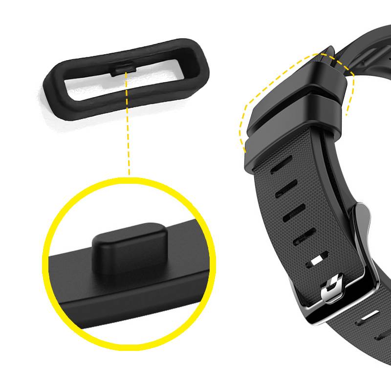 Schlaufe für 20 mm breite Uhrenarmbänder im 10er-Pack Black