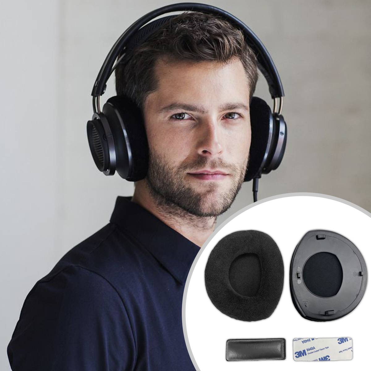 Ohrpolster und Kopfbügelpolster für Sennheiser HDR160/170/180, RS160/RS170/RS180/RS190