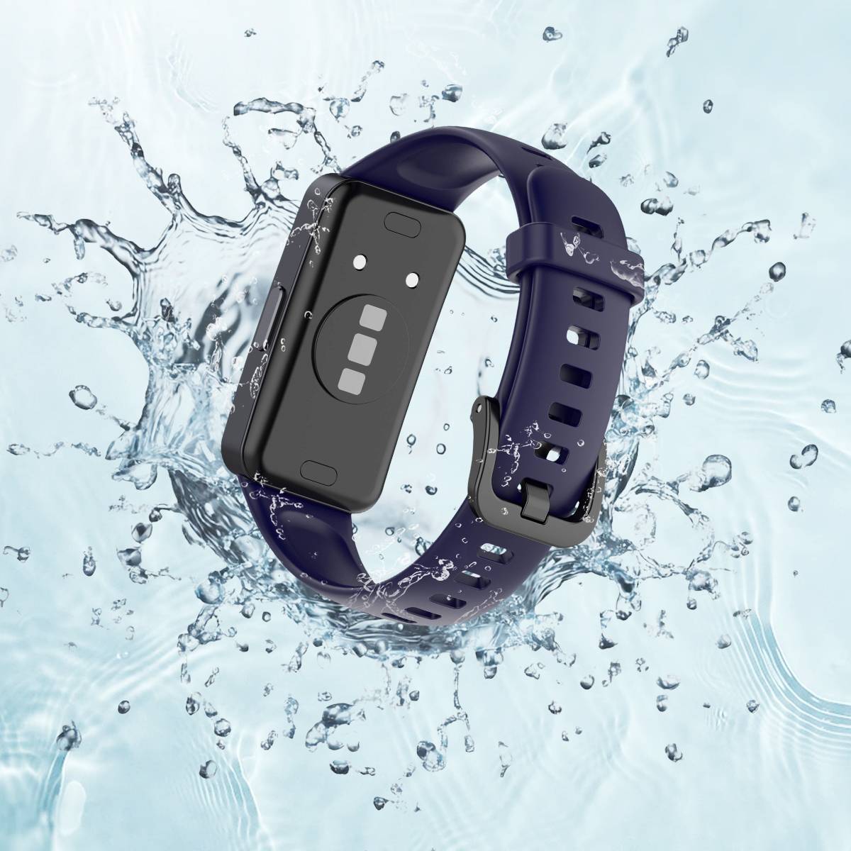 Uhrenarmband für Huawei Band 8 Silikon Blue