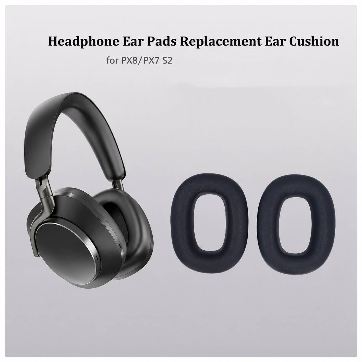 Bowers & Wilkins PX7S2 PX8 Ohrpolster Echtes Leder Black 10