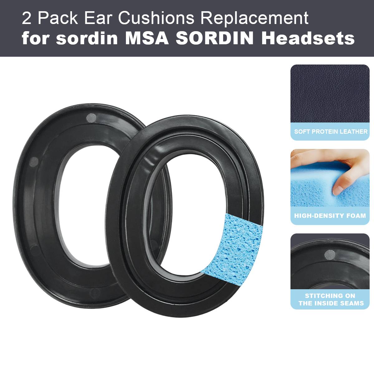 2er-Pack Ohrpolster für Sordin MSA SORDIN Headset