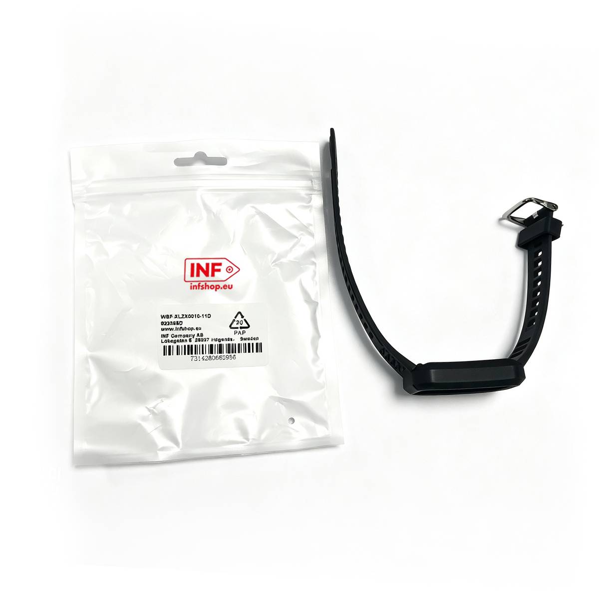 Uhrenarmband mit Schutzrahmen für Xiaomi Band 8 Pro Black