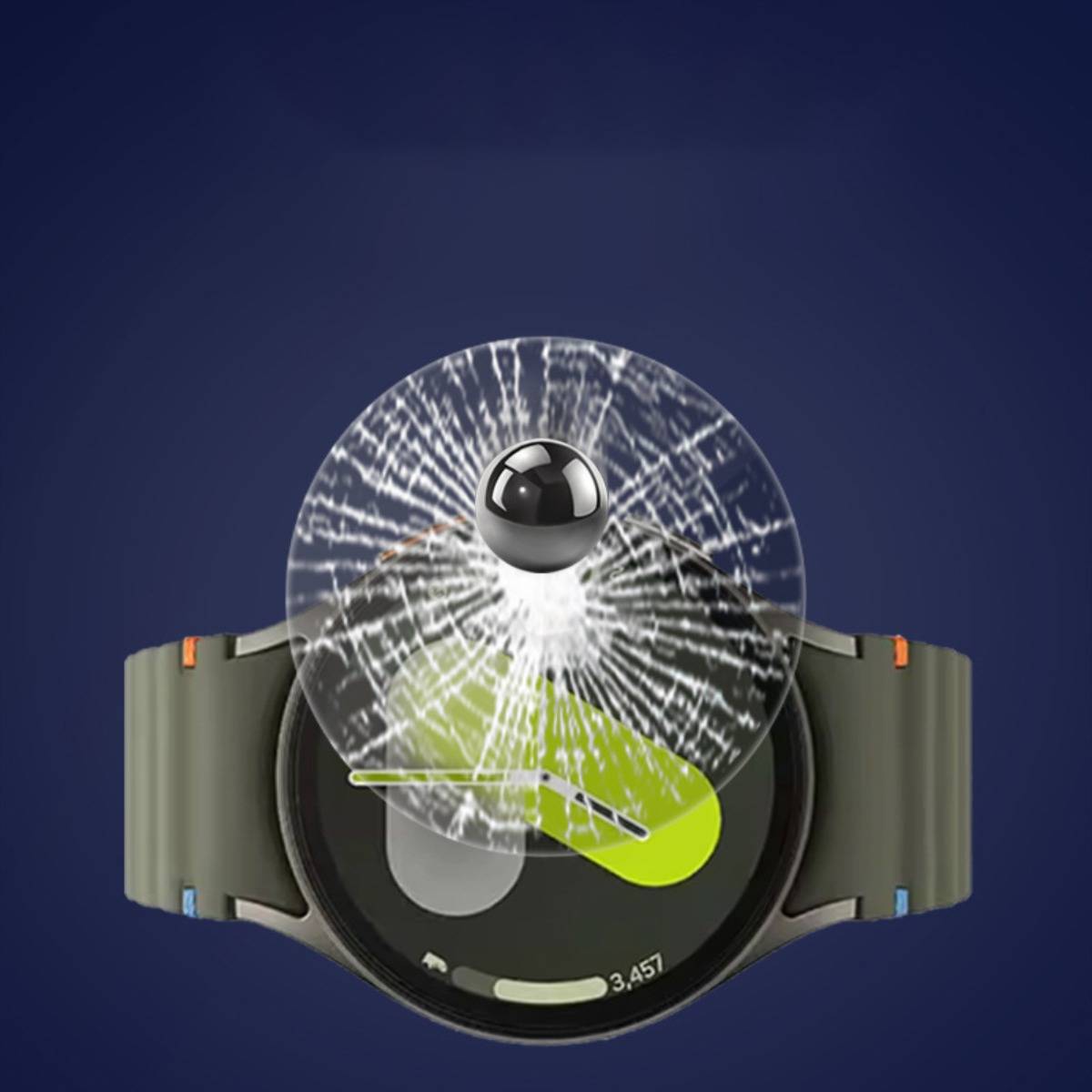 2er Pack Gehärtetes Glas Displayschutzfolie für Samsung Galaxy Watch 7 40mm