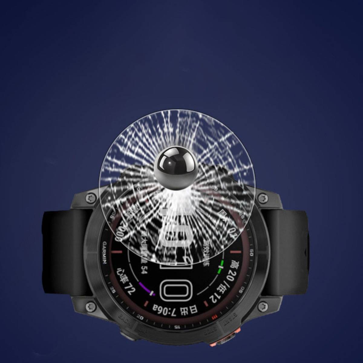 Displayschutzfolie für Garmin Fenix 6 Pro, 2er-Pack