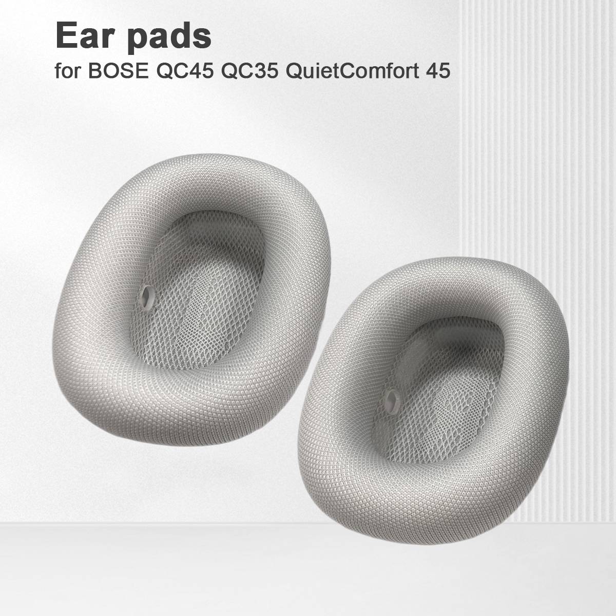 Ohrpolster für AirPods Max – Apple Stoff & Silikon Silver