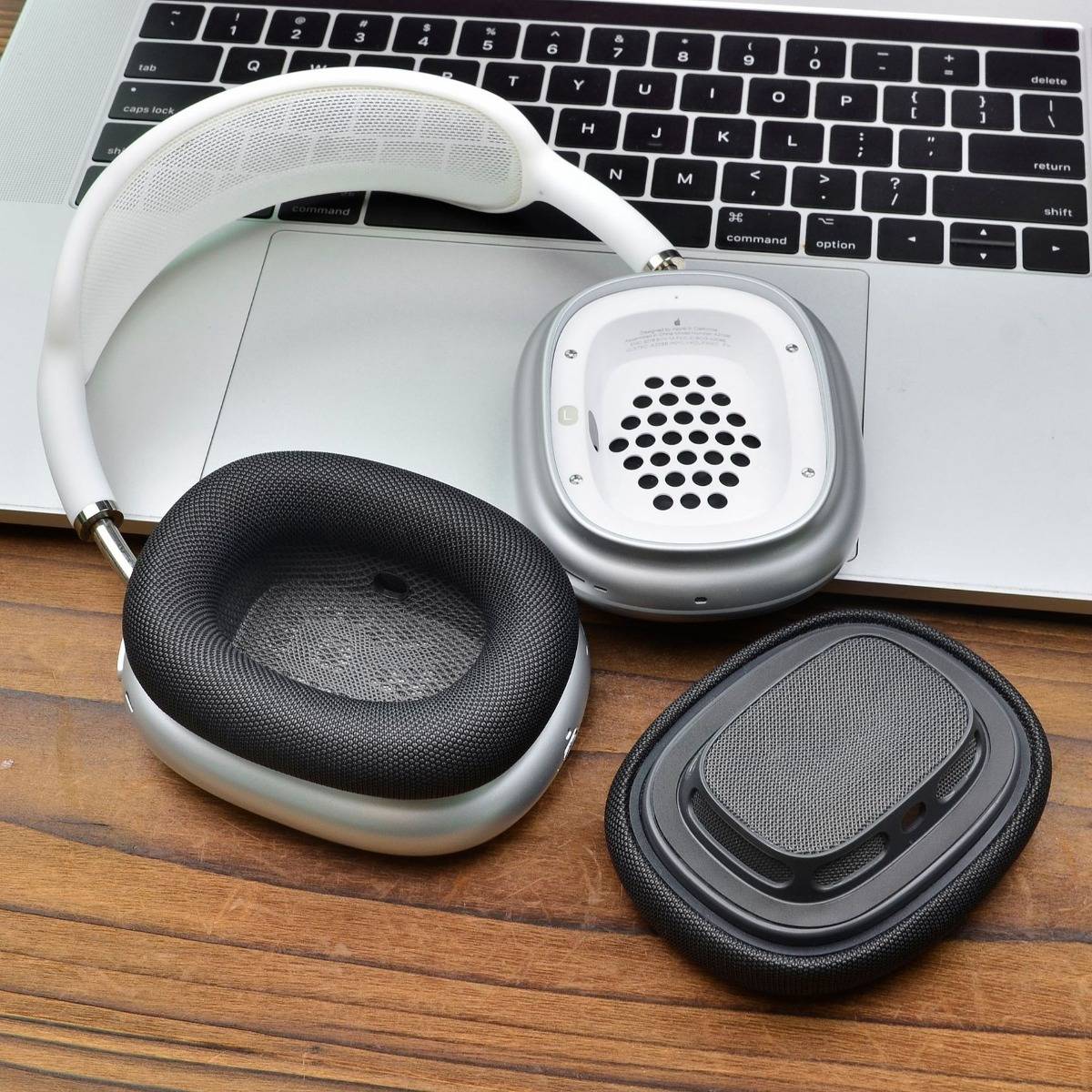 Ohrpolster für AirPods Max – Apple Stoff &amp; Silikon Grey