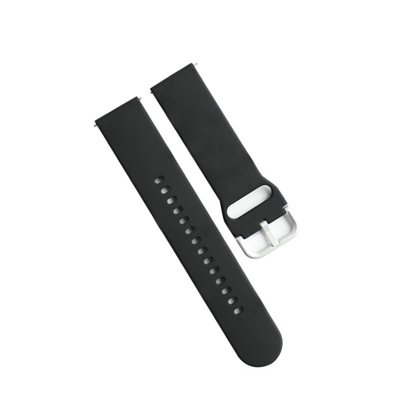 Schwarzes Silikon-Uhrenarmband für Fitbit Versa 2/Lite
