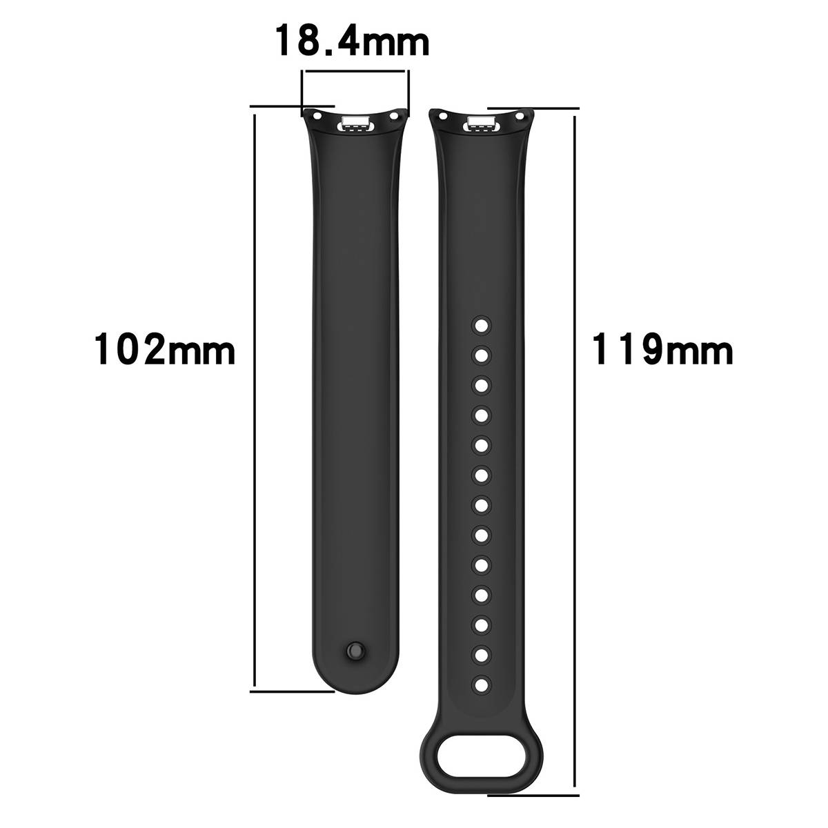 Stilvolles TPU-Armband für Xiaomi Band 8/9 (Metallkopf) Green