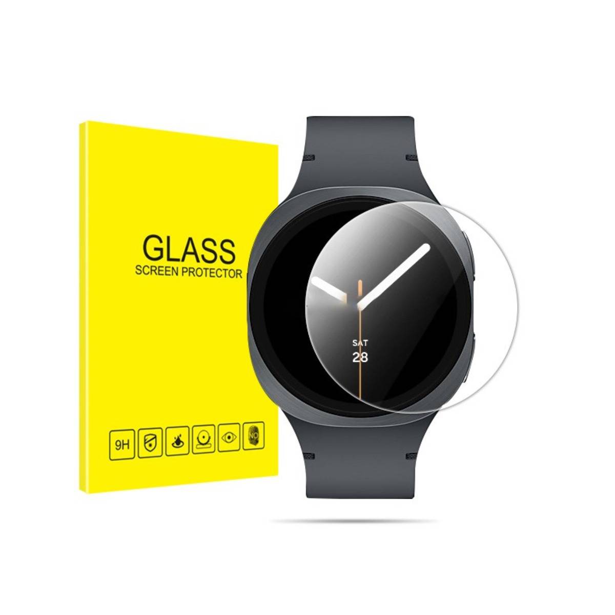 Hochwertiger Displayschutz kompatibel mit Samsung Watch 8 44mm - 2 Stück, HD Klar