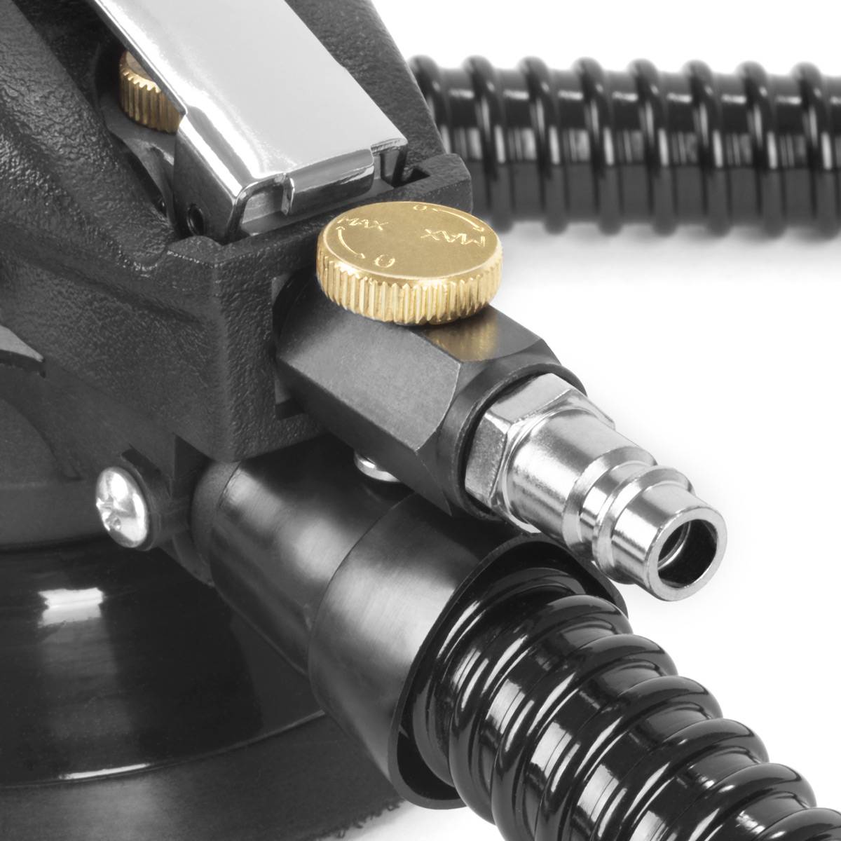 STAHLWERK Druckluft Exzenterschleifer 125 mm mit 2 Handschleifblöcken