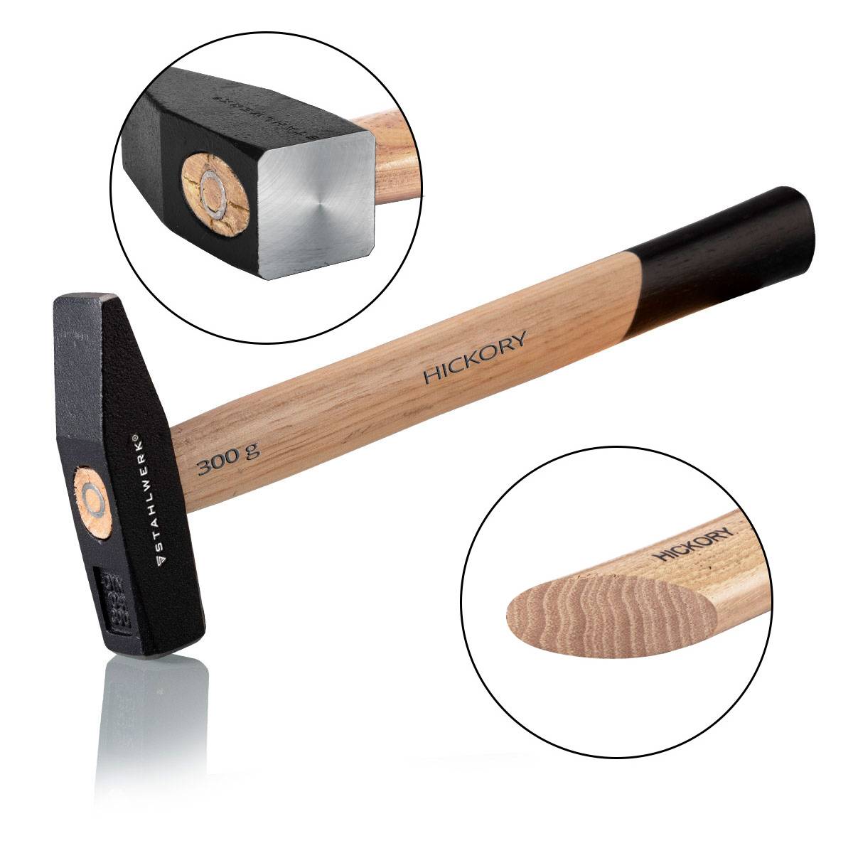 STAHLWERK Werkzeuggürtel Werkzeugtasche-Set mit Schlosserhammer