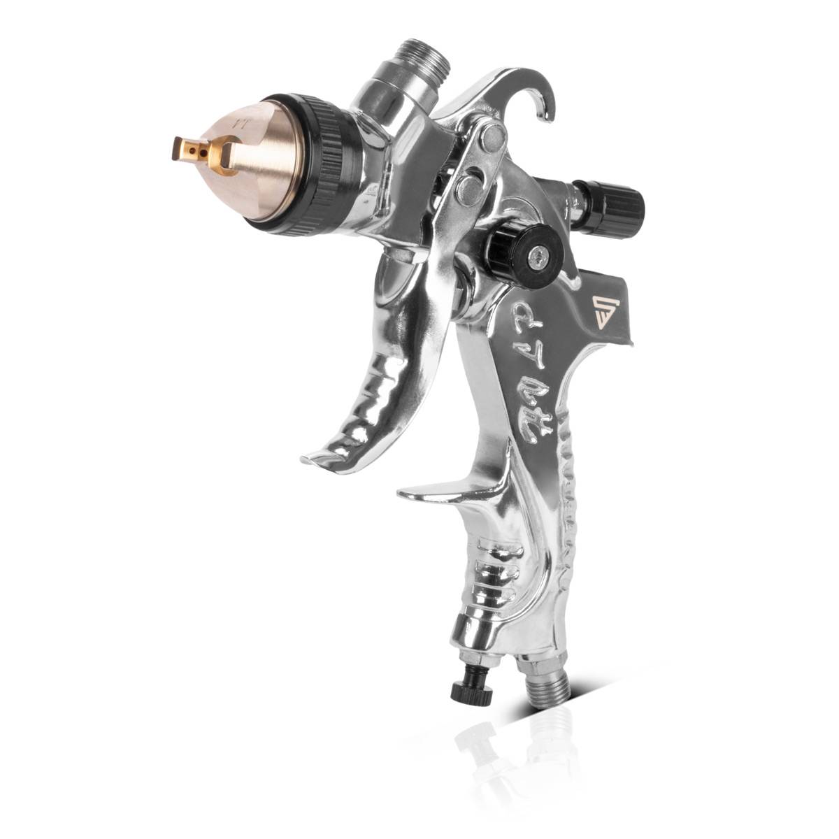 STAHLWERK Lackierer-Set HVLP Spritzpistole mit 25 Mischbecher 650 ml