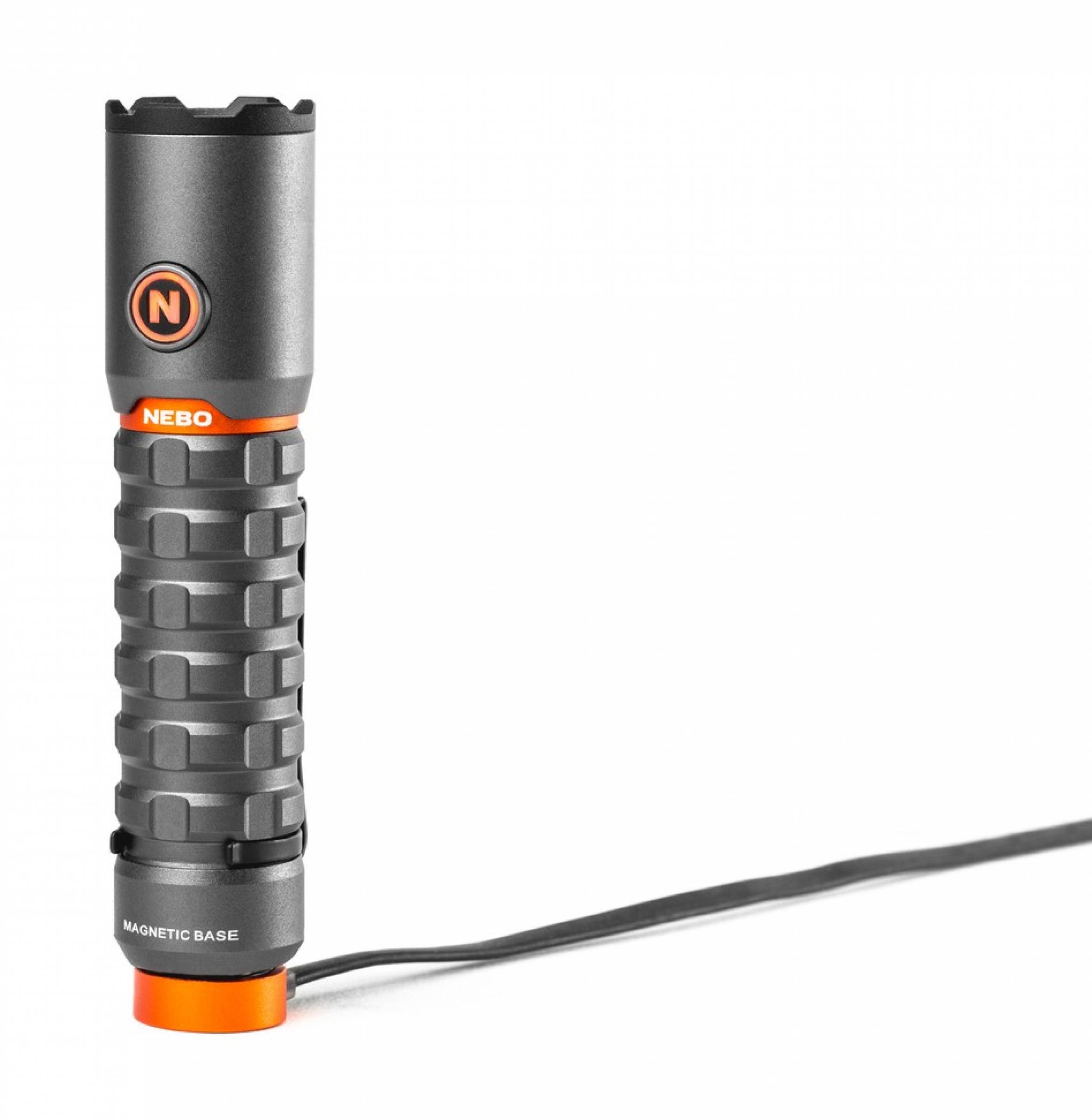 NEBO Taschenlampe TORCHY 2k USB-​Docking-Station 2000 Lumen