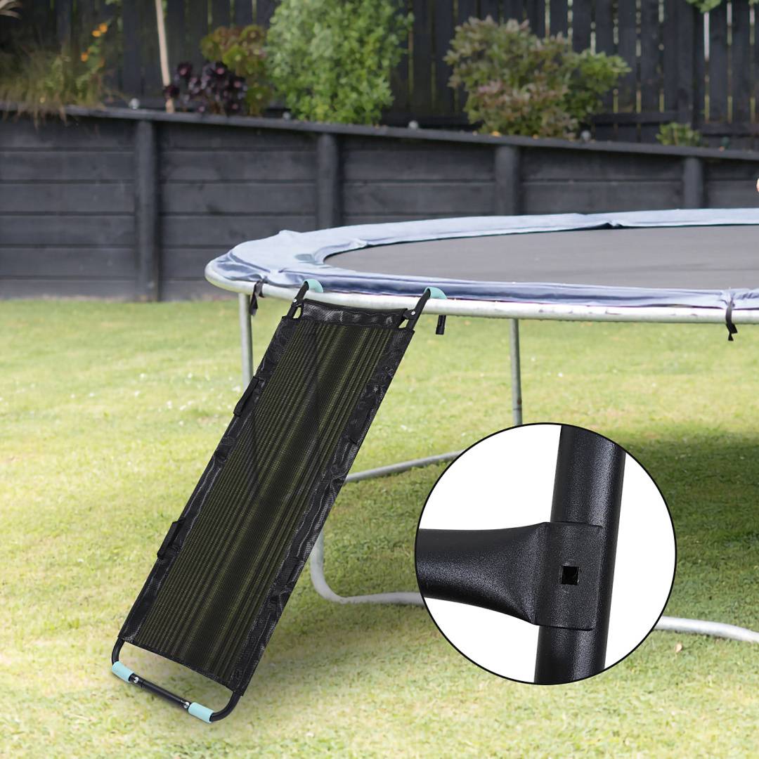 Trampolinleiter 150 cm – UV-beständige Sicherheitsleiter, flexibel montierbar, stabile Einstiegsleiter für Trampolin