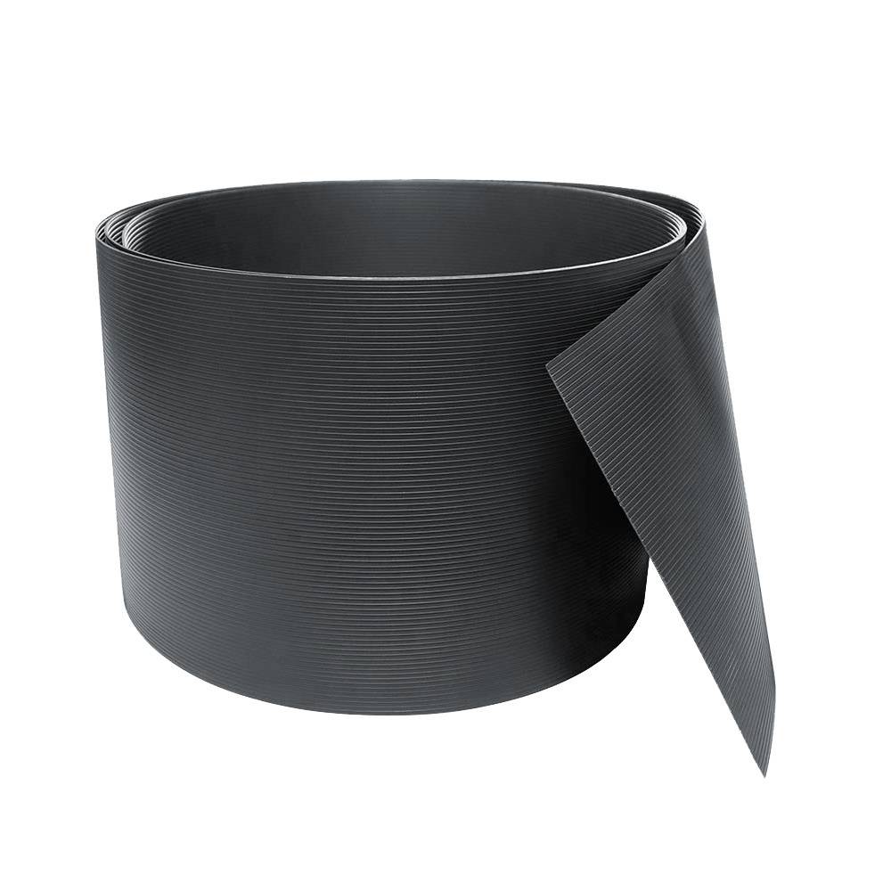 Sichtschutz Zaun 2,5x0,19m Dunkelgrau 10 Stück Hart PVC wind- & wasserdicht für Doppelstabmatten