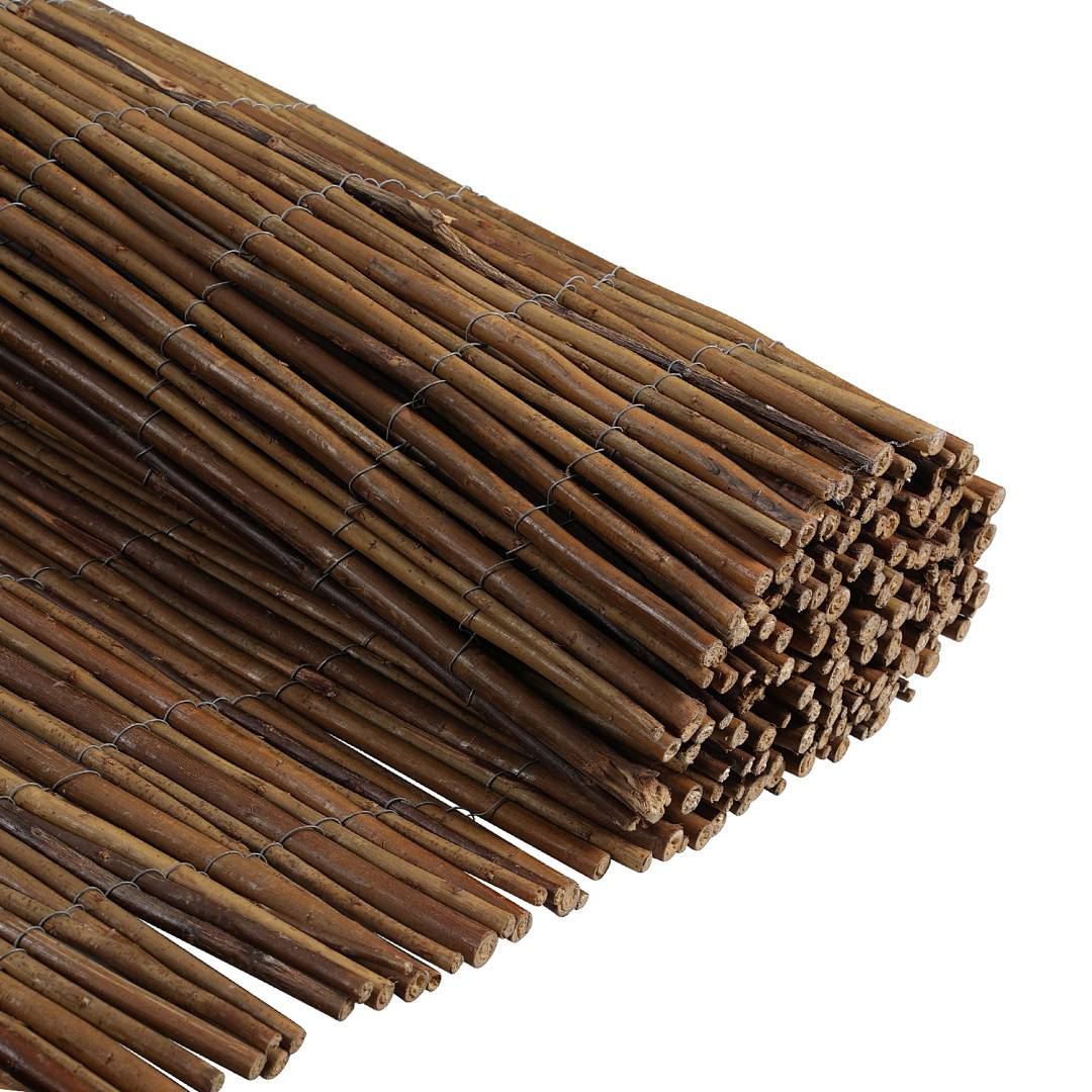 120 x 300 cm Weidenmatte Sichtschutz Natur – Weidenzaun blickdicht für Garten, Balkon & Terrasse