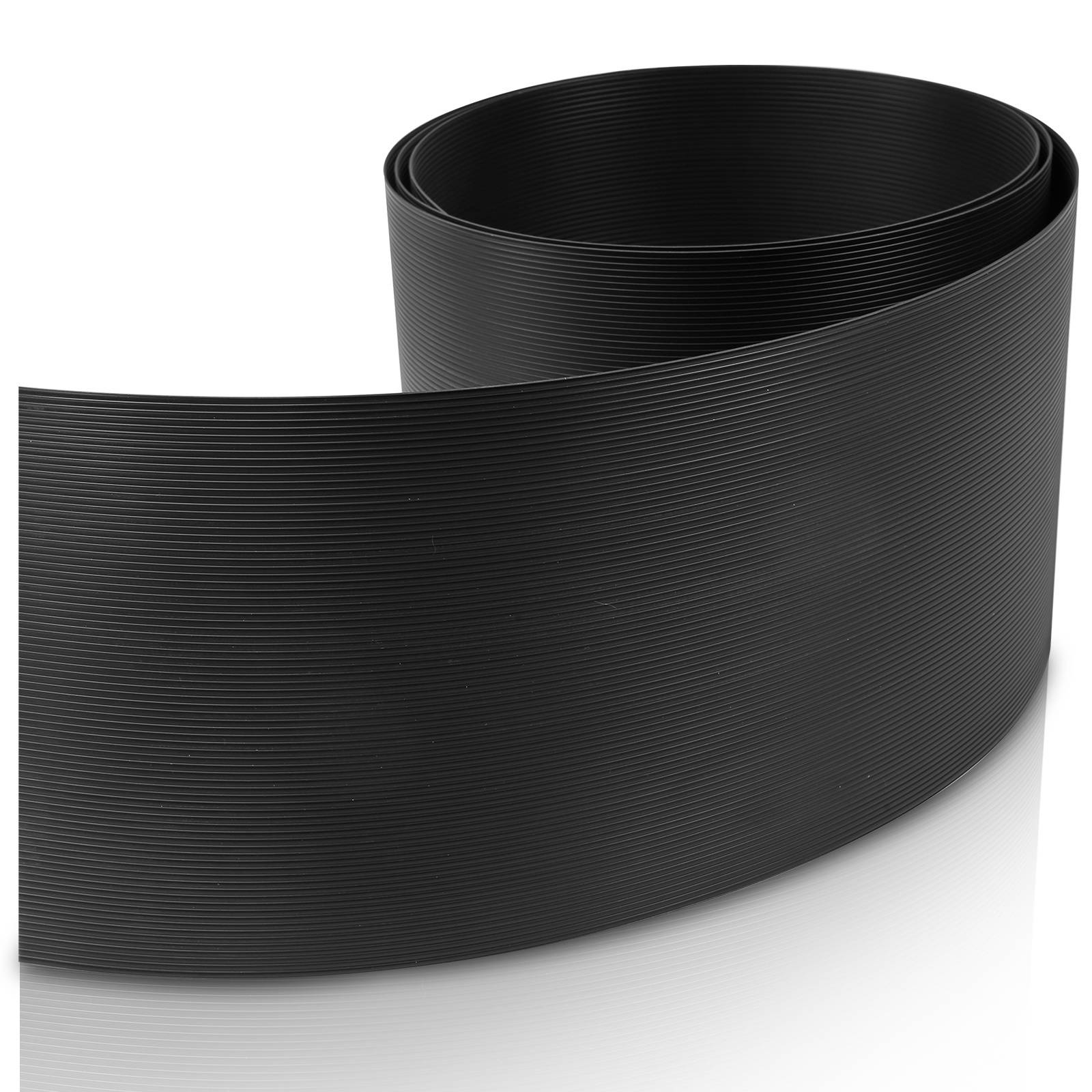 Sichtschutz Zaun 2,5x0,19m Dunkelgrau 10 Stück Hart PVC wind- & wasserdicht für Doppelstabmatten