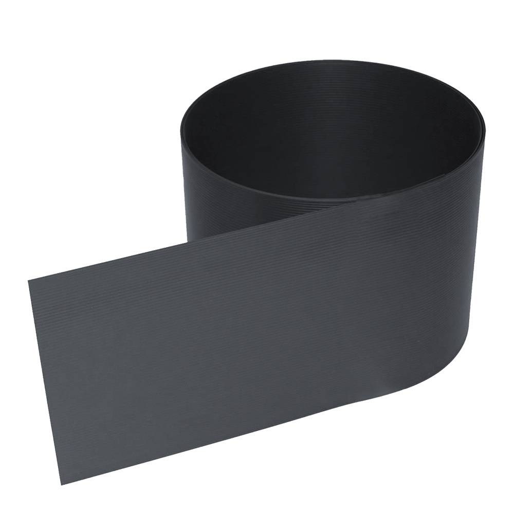 Sichtschutz Zaun 2,5x0,19m Dunkelgrau 40 Stück Hart PVC wind- & wasserdicht für Doppelstabmatten