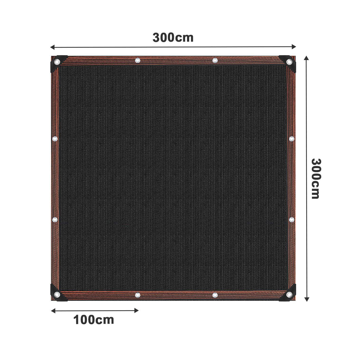 Schattiernetz 300x300 cm – Atmungsaktives HDPE Sonnenschutznetz für Garten & Pergola