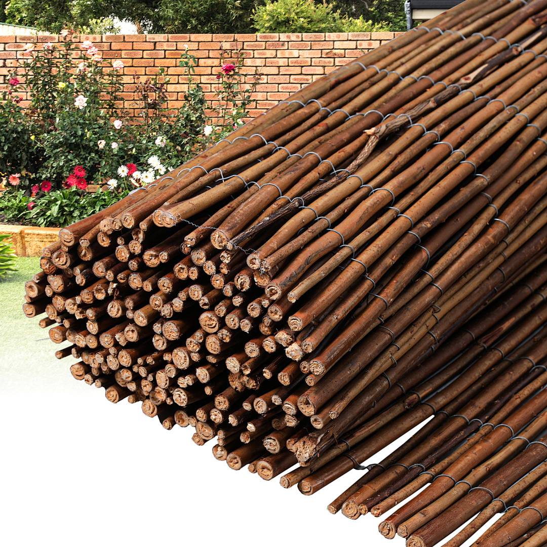 100 x 500 cm Weidenmatte Sichtschutz Natur – Weidenzaun blickdicht für Garten, Balkon & Terrasse