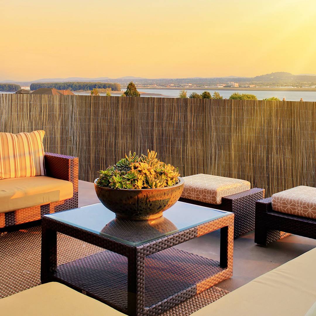 180 x 500 cm Weidenmatte Sichtschutz Natur – Weidenzaun blickdicht für Garten, Balkon & Terrasse