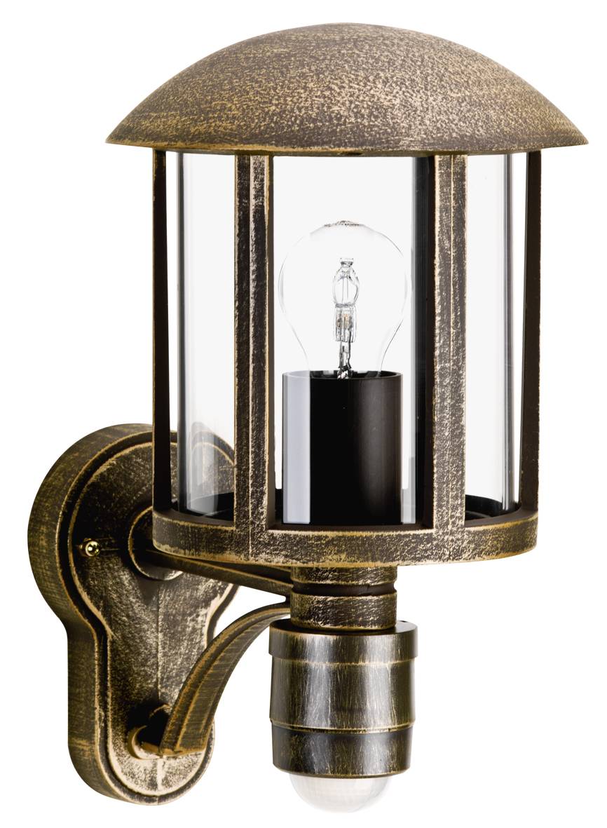 651836 Wandleuchte E27 75W Braun-Mess