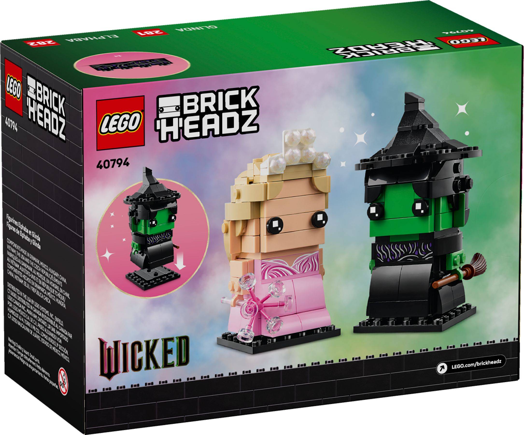LEGO® BrickHeadz 40794 Elphaba und Glinda Figuren