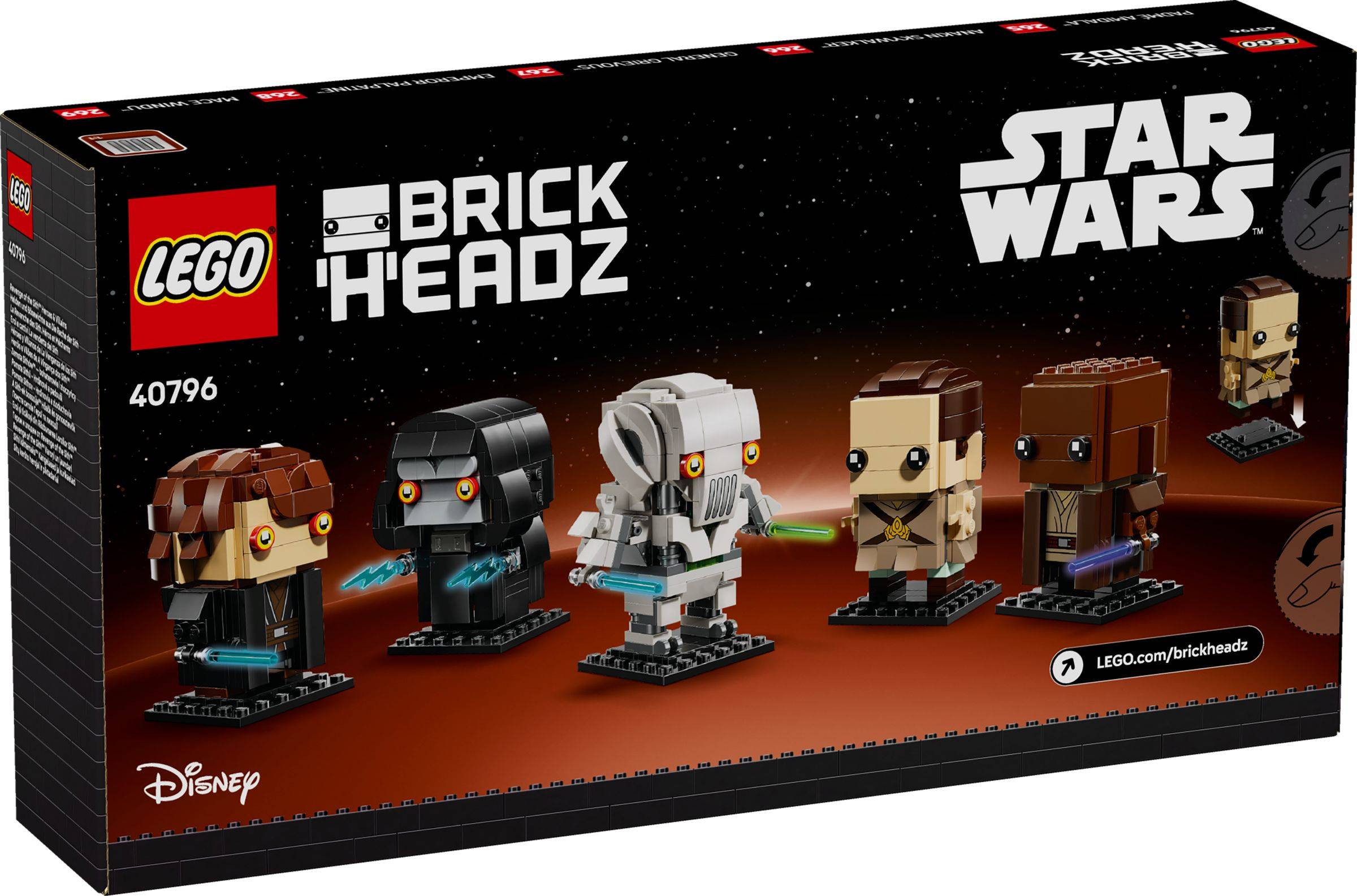 LEGO® BrickHeadz 40796 Helden und Bösewichte aus Die Rache der Sith