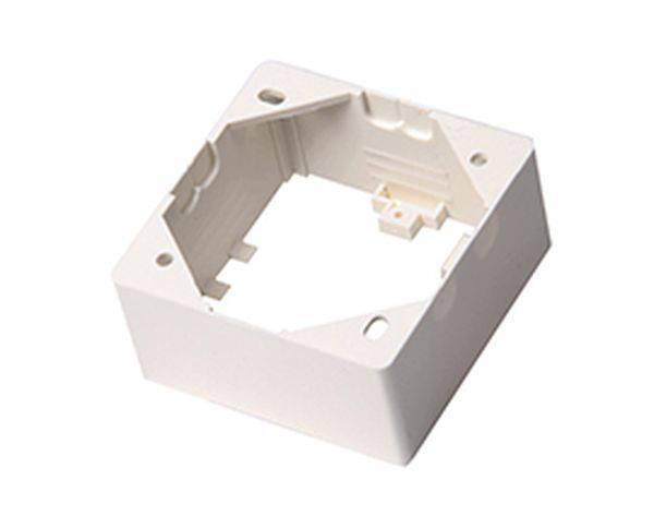 Aufputzrahmen 80x80x42mm RAL9010