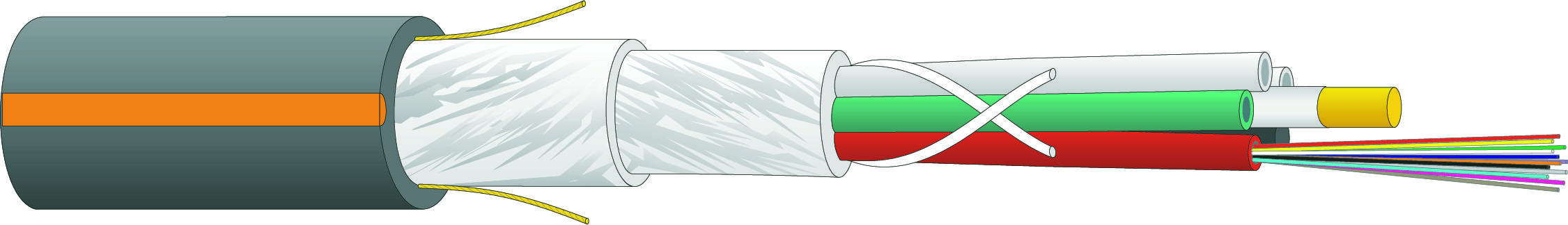 A-DQ(ZN)B2Y 1x12 E9/125 OS2 Außenkabel