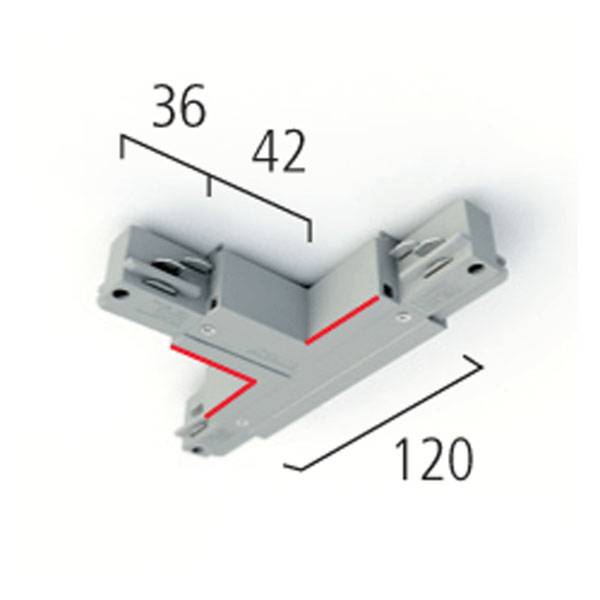 555 1 1212 6 T-VERBINDER INNEN weiss