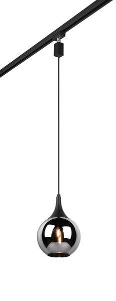 73700132 Pendelleuchte chrom/sw.1xE14