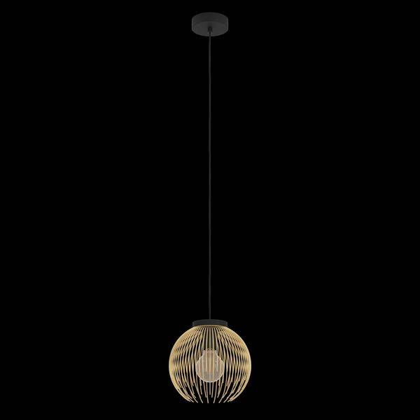 900166 Pendelleuchte schwarz gold 1xE27
