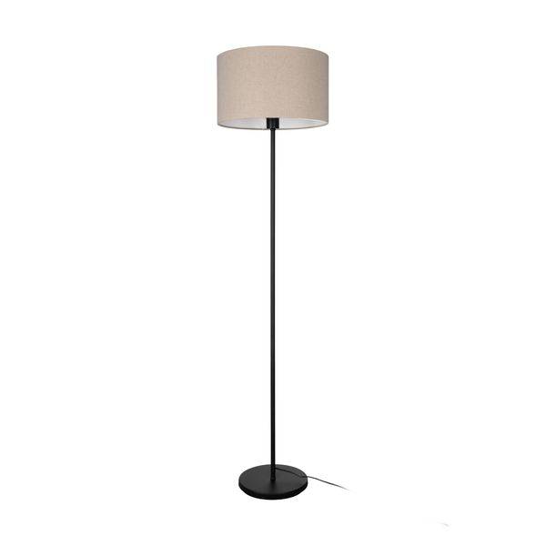 900862 Stehleuchte Stoff natur 1xE27