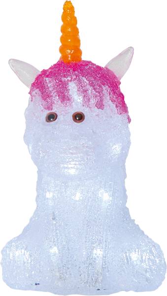 587-06 Acrylfigur Crystaline Einhorn ws.