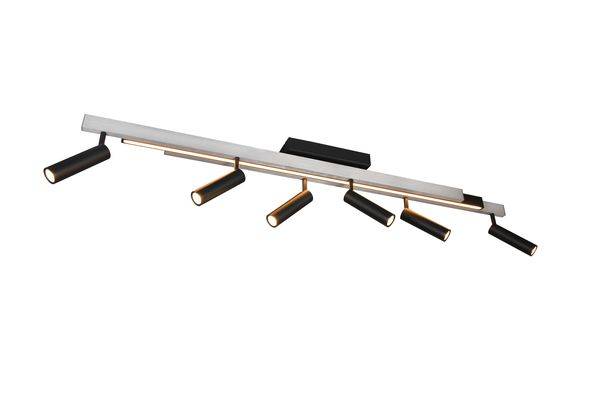 648310705 LED Deckenleuch.ausziehbar Alu