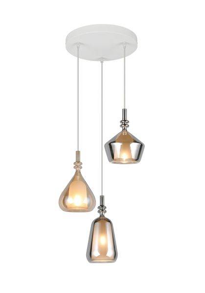 349430317 Glas Pendelleuchte 3xE14