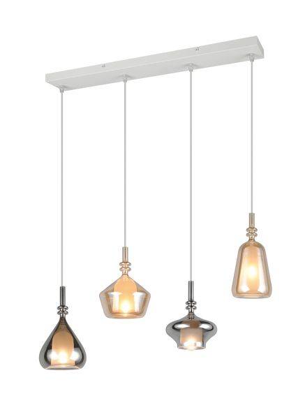 349400417 Glas Pendelleuchte 4xE14