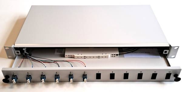19Z Spleißbox 6xLC-D OS2 kompl.ausz